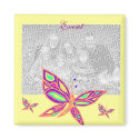 Beauty of a Butterfly template magnet