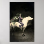 *Beauty on Horseback* Vintage Print