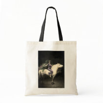 *Beauty on Horseback* Vintage Woman Tote Bags
