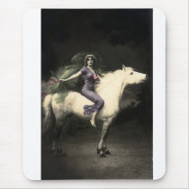 *Beauty on Horseback* Vintage Woman Mousepads