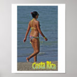 Beauty on the Beach in Costa Rica posters