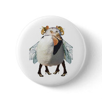 Beauty or the Beast? Pinback Button