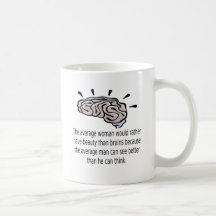 Beauty Over Brains Coffee Mugs