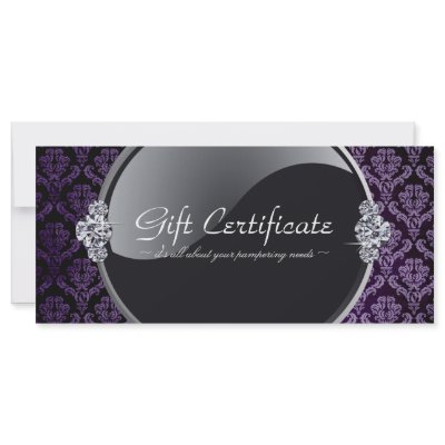 BEAUTY PARLOUR GIFT CERTIFICATE by colourfuldesigns