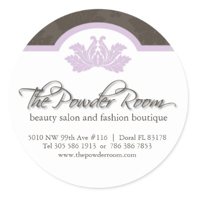 Beauty Salon Address Labels by colourfuldesigns