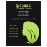 Beauty Salon (Dark Olive Green) flyers
