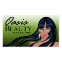Beauty Salon II - Hair Makeup Nails Spa Treatments business cards