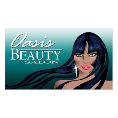 Beauty Salon II - Hair Makeup Nails Spa Treatments by StylishBusinessCards