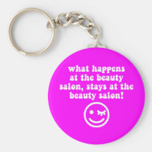 Beauty salon key chains