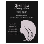 Beauty Salon (Lavender) Full Color Flyer