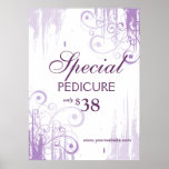 BEAUTY Salon Poster Spa Paint 'n Swirls