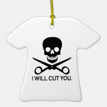 Beauty Shop Pirate Ornament