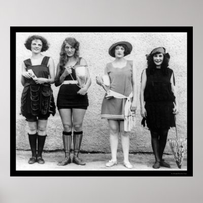 Beauty Show Prize Winners 1922 Print by lc_vintagephotos