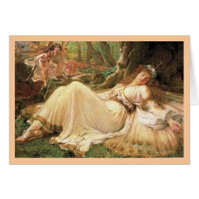 Beauty Sleeping Greeting Cards by renee869hello