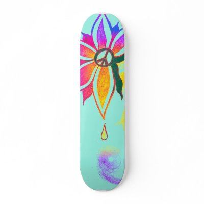 Beauty within peace- skatebord skate decks by flyingbeauties