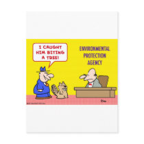 beaver biting tree environmental protection agency post cards