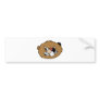 Beaver Face Bumper Stickers