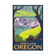 Beaver Family - Portland, Oregon Postcards