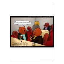 Beaver Networking Funny Gifts Tees & Cards Post Cards