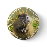 Beaver Photo Round Button