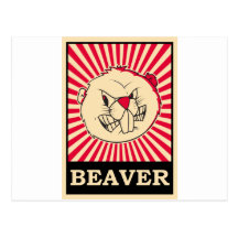Beaver Post Card