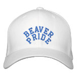 Beaver Pride Cap, white embroidered hats