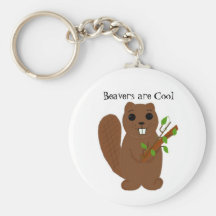 Beavers are Cool Key Chain