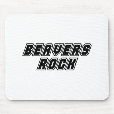 Beavers Rock Mouse Pad by dustin1175