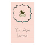 Bébé Custom Invitation business cards