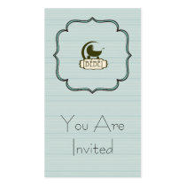 Bébé Custom Invitation Business Cards