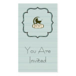 Bébé Custom Invitation business cards