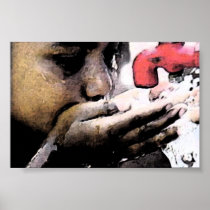 Beber las aguas de la fuente O Indian ink Atwork Posters