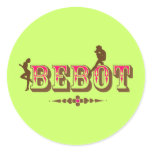 Bebot + Babae + Women Pinoy Pride Round Sticker