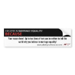 Because Bumper Sticker