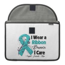 Because I Care - Ovarian Cancer Awareness Sleeve For MacBooks