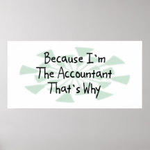 Because I'm the Accountant Poster