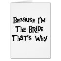 Because I'm the Bride cards