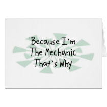 Because I'm the Mechanic Cards