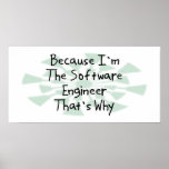 Because I'm the Software Engineer Print