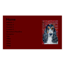 Becca the Cocker Spaniel Business Card Templates