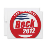 Beck 2012 Button Invitations