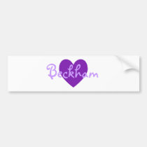 Beckham in Purple bumper stickers
