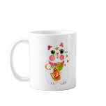 Beckoning Cat  Maneki Neko Coffee Mugs