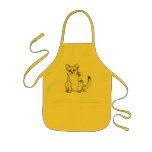 Beckoning Kitty Cat Maneki Neko aprons