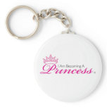 Becoming A Princess Logo keychains