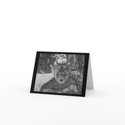 Becoming the Obsidian Butterfly - notecard by jaguarstalks