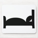 bed sleeping icon mouse mats
