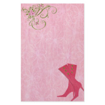 Bedazzled Diva In Watermelon Stationery