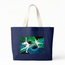 Bedazzled Figure Skaters Ice Skating Canvas Bags