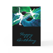 Bedazzled Figure Skaters Ice Skating Cards